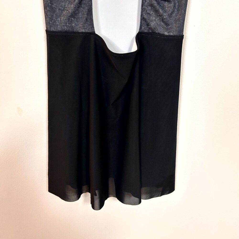 Ellesse Teasel Tennis Dress Women 10 Black Denim Racerback Sleeveless Active NWT - Picture 11 of 14